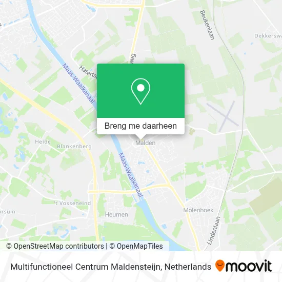 Multifunctioneel Centrum Maldensteijn kaart