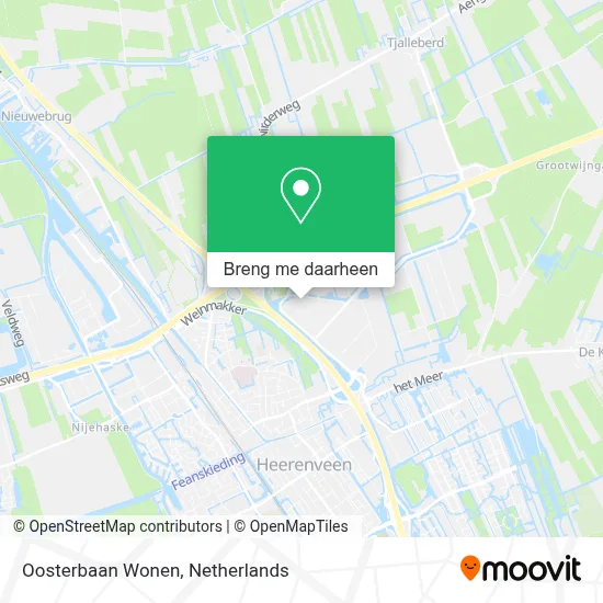 Oosterbaan Wonen kaart