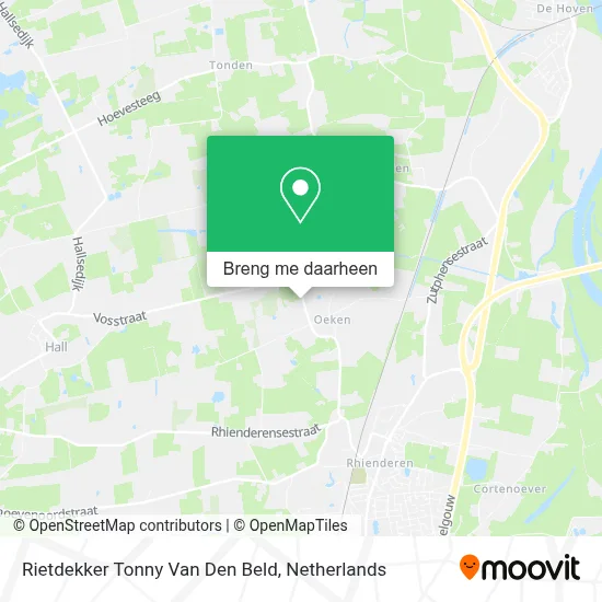 Rietdekker Tonny Van Den Beld kaart