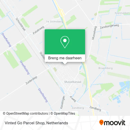 Vinted Go Parcel Shop kaart
