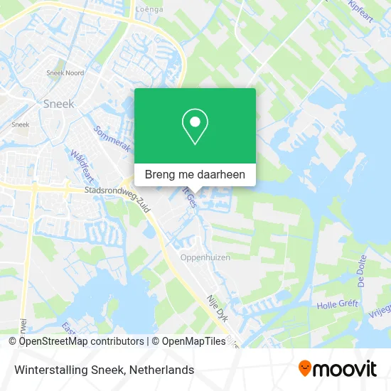 Winterstalling Sneek kaart