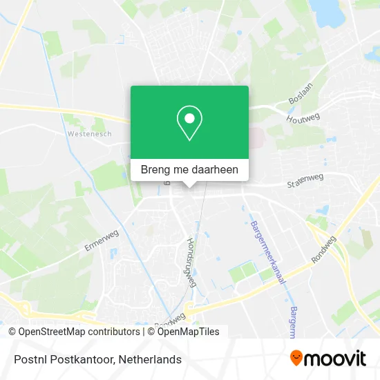 Postnl Postkantoor kaart