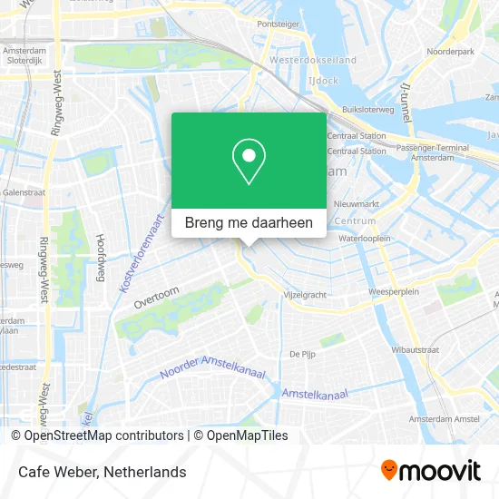 Cafe Weber kaart
