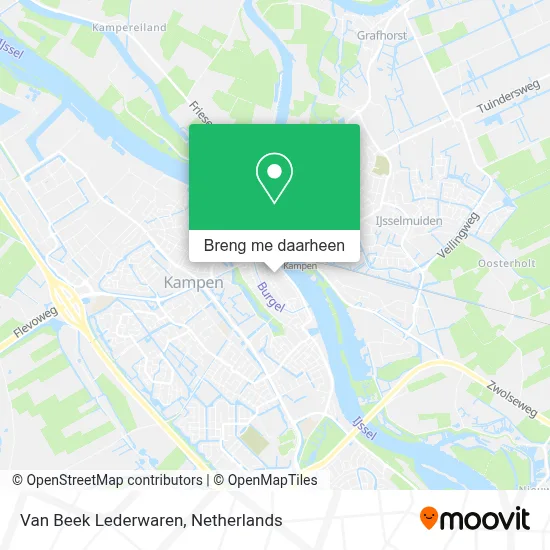 Van Beek Lederwaren kaart