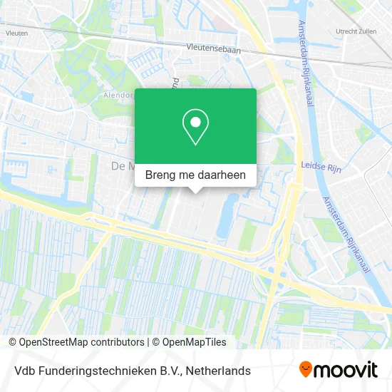 Vdb Funderingstechnieken B.V. kaart