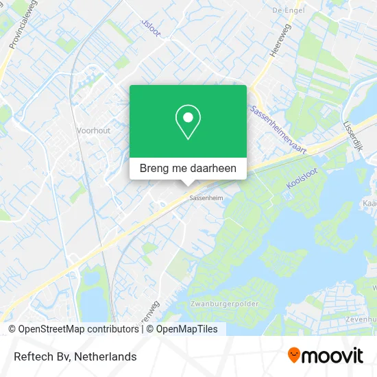 Reftech Bv kaart