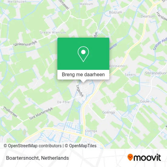 Boartersnocht kaart