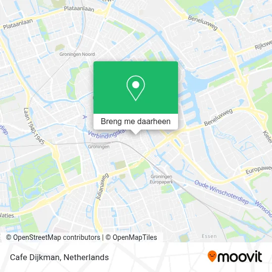 Cafe Dijkman kaart