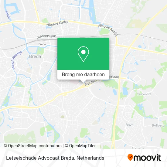 Letselschade Advocaat Breda kaart