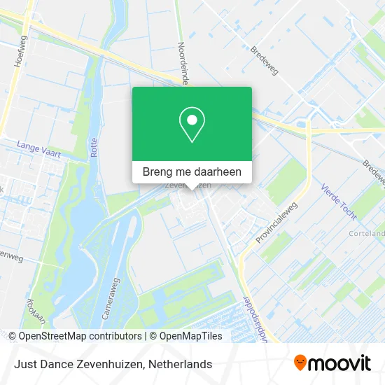 Just Dance Zevenhuizen kaart
