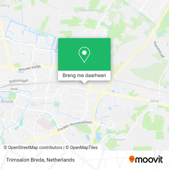 Trimsalon Breda kaart