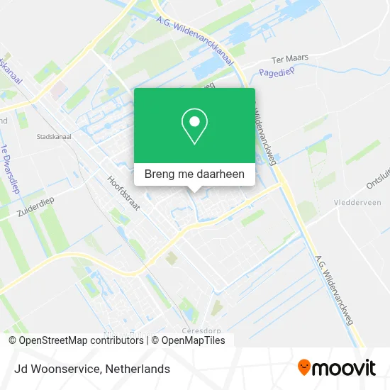 Jd Woonservice kaart