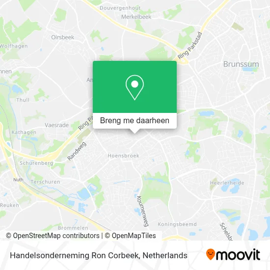 Handelsonderneming Ron Corbeek kaart