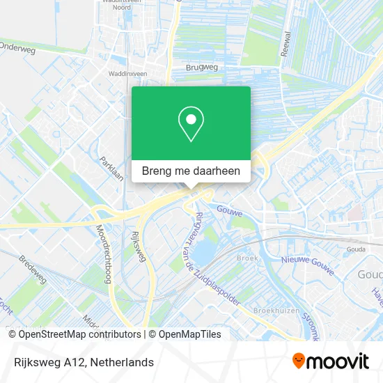 Rijksweg A12 kaart