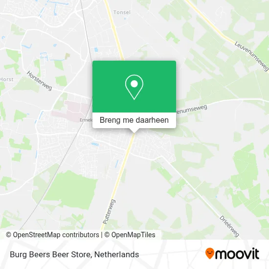 Burg Beers Beer Store kaart