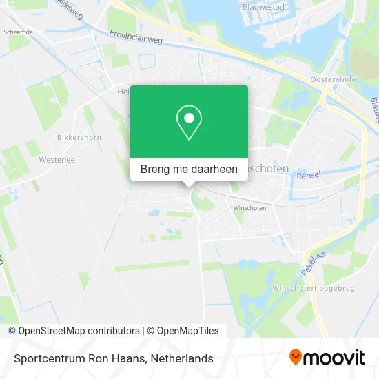 Sportcentrum Ron Haans kaart