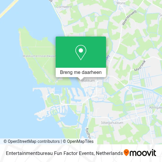 Entertainmentbureau Fun Factor Events kaart