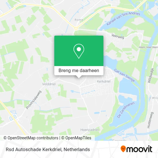 Rsd Autoschade Kerkdriel kaart