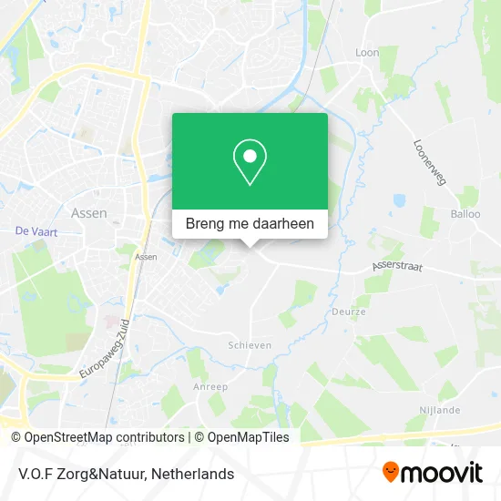 V.O.F Zorg&Natuur kaart