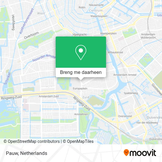 Pauw kaart