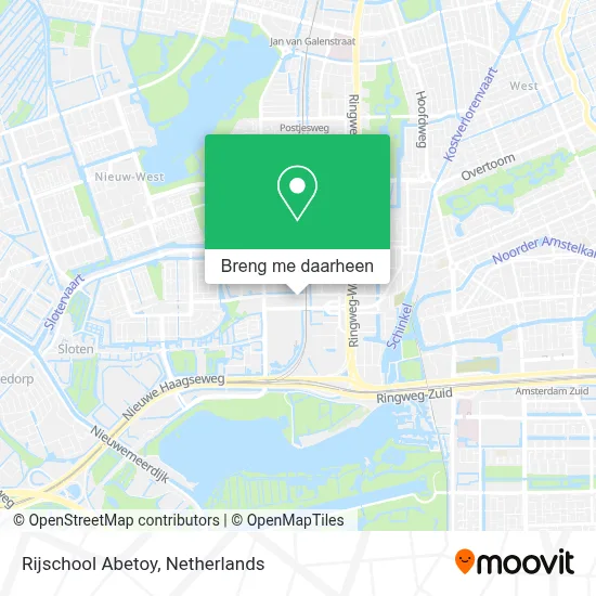 Rijschool Abetoy kaart
