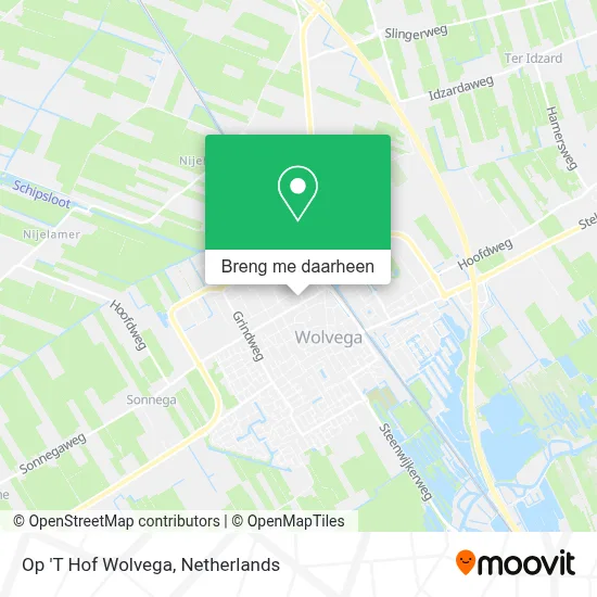 Op 'T Hof Wolvega kaart