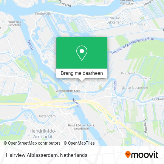Hairview Alblasserdam kaart