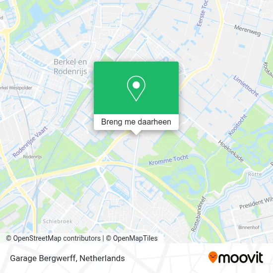 Garage Bergwerff kaart
