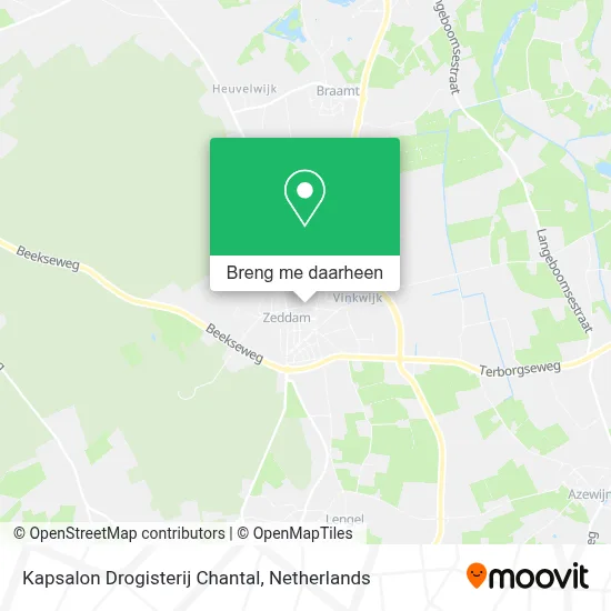 Kapsalon Drogisterij Chantal kaart