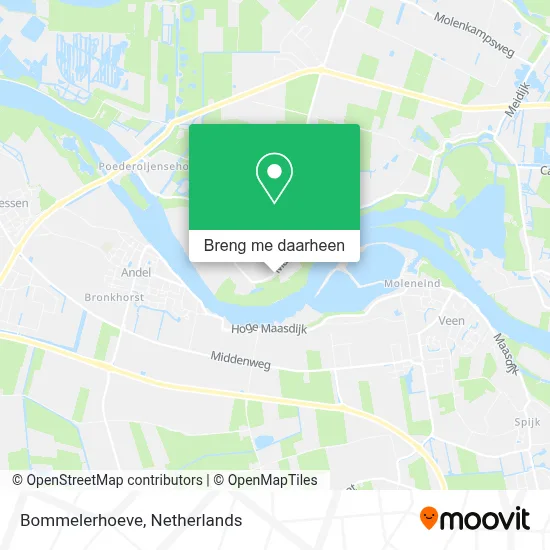 Bommelerhoeve kaart