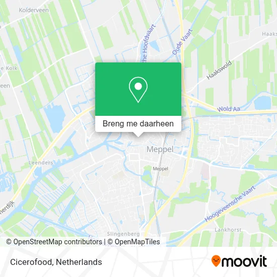 Cicerofood kaart