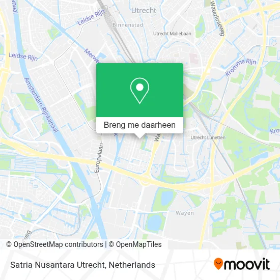 Satria Nusantara Utrecht kaart