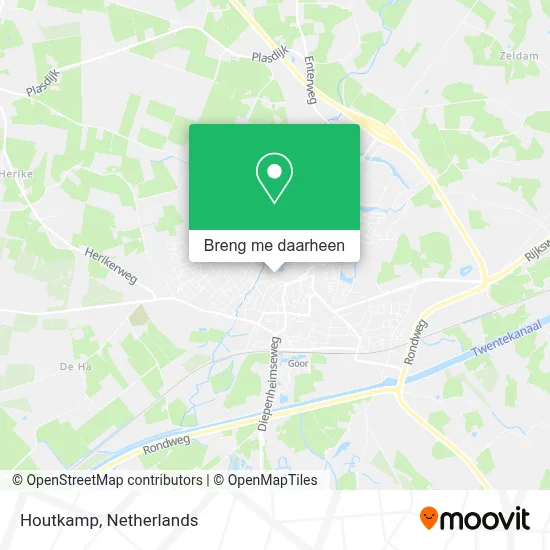Houtkamp kaart