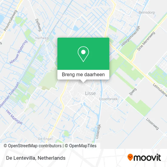 De Lentevilla kaart