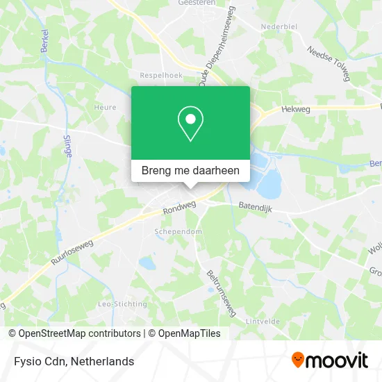 Fysio Cdn kaart