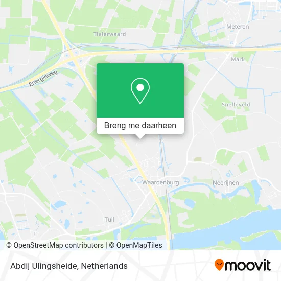 Abdij Ulingsheide kaart
