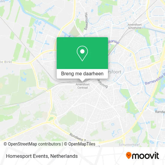 Homesport Events kaart