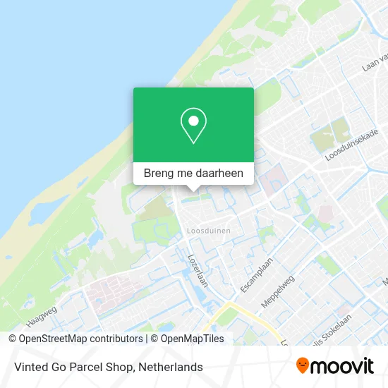 Vinted Go Parcel Shop kaart