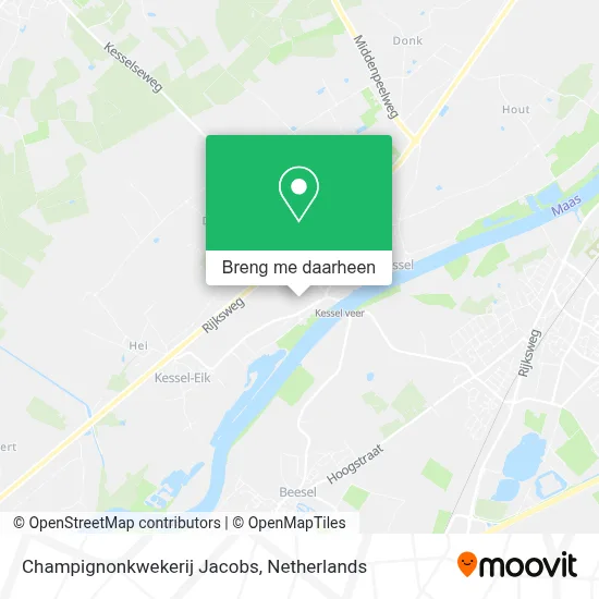 Champignonkwekerij Jacobs kaart