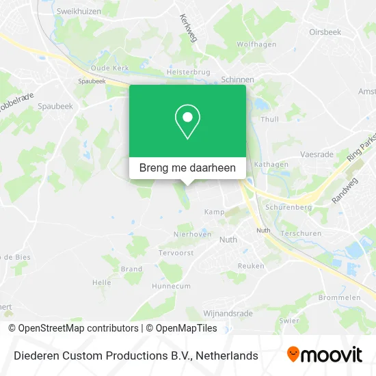 Diederen Custom Productions B.V. kaart