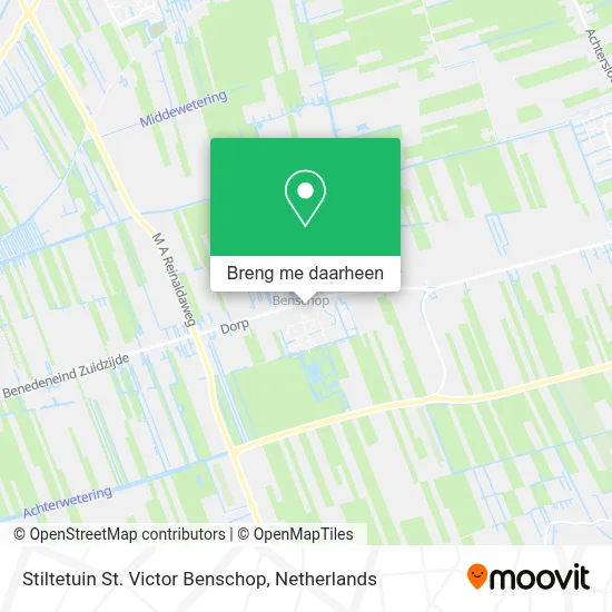 Stiltetuin St. Victor Benschop kaart