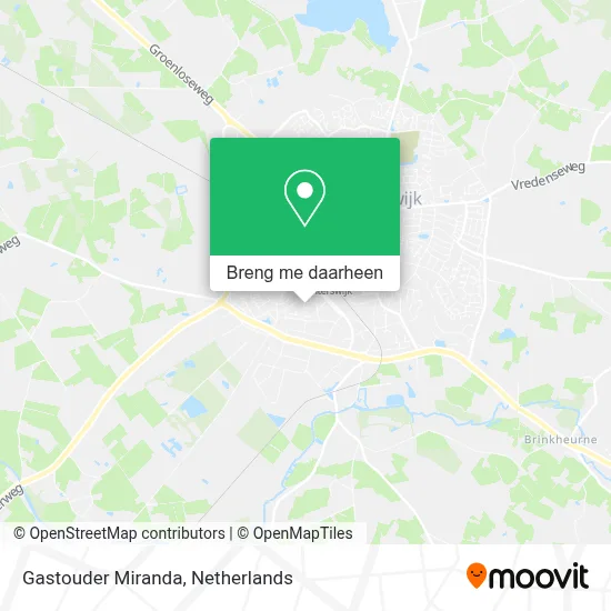 Gastouder Miranda kaart