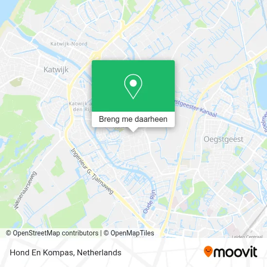 Hond En Kompas kaart