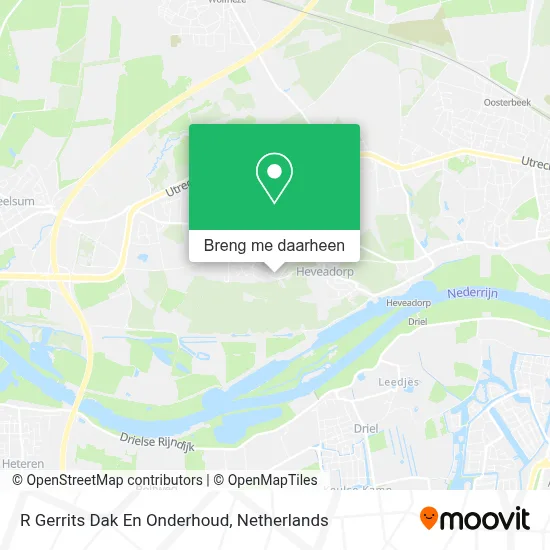 R Gerrits Dak En Onderhoud kaart