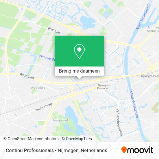 Continu Professionals - Nijmegen kaart