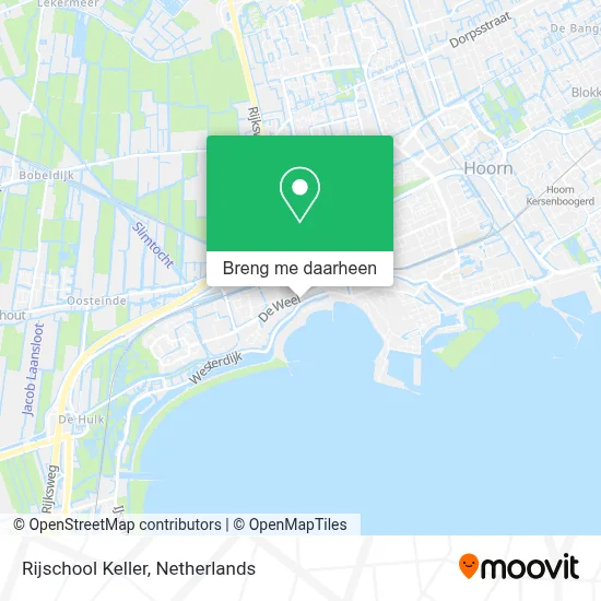 Rijschool Keller kaart