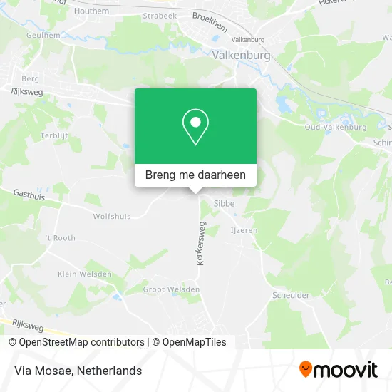 Via Mosae kaart