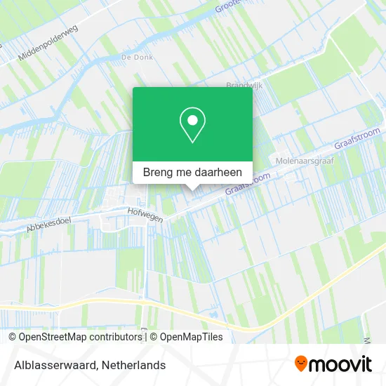 Alblasserwaard kaart