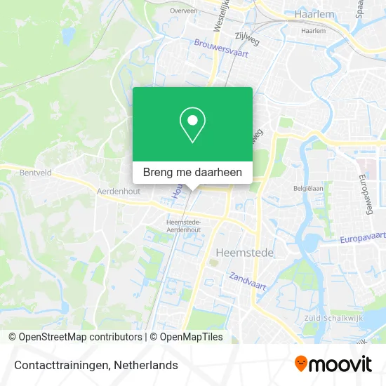 Contacttrainingen kaart