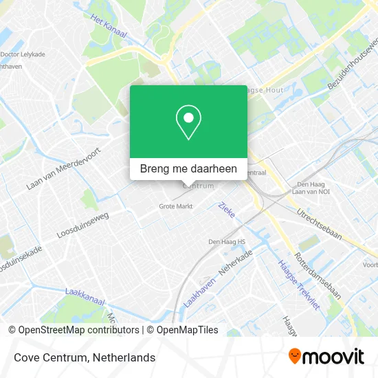 Cove Centrum kaart